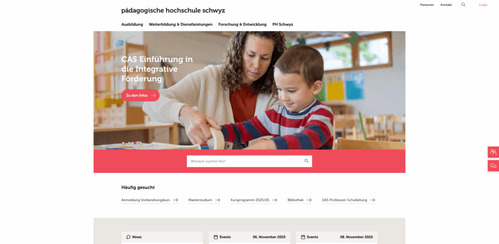 PH Schwyz – Fernstudium Lehrer Primarstufe